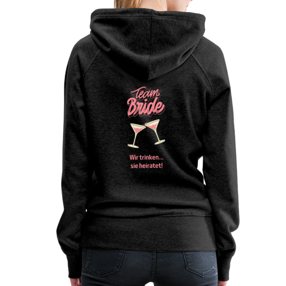 Frauen Premium Hoodie - Team Bride - Anthrazit