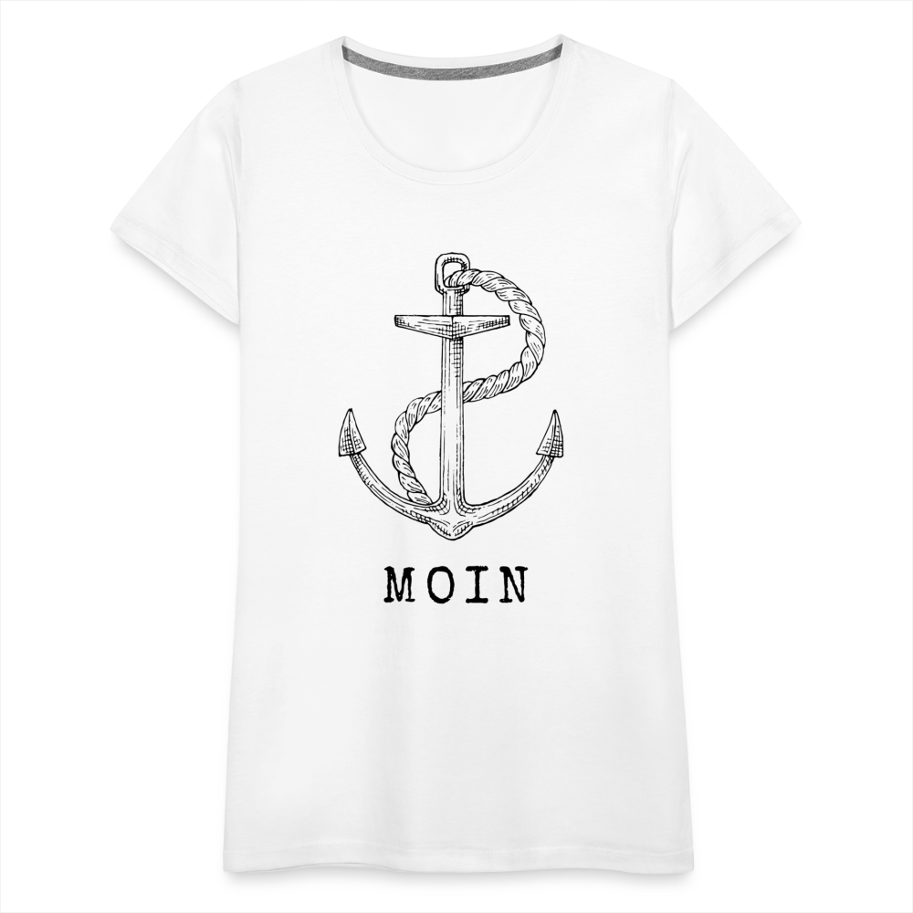 Frauen Premium T-Shirt - Moin - weiß