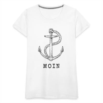 Frauen Premium T-Shirt - Moin - weiß