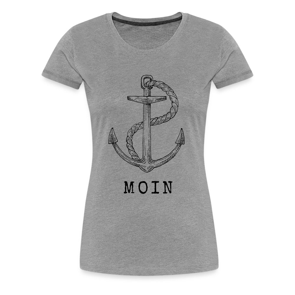 Frauen Premium T-Shirt - Moin - Grau meliert