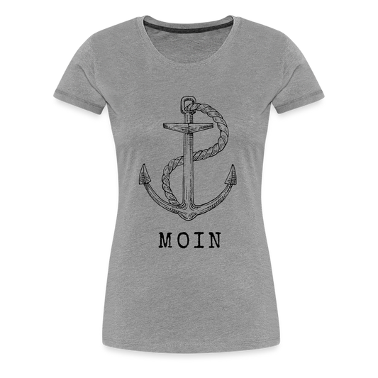 Frauen Premium T-Shirt - Moin - Grau meliert