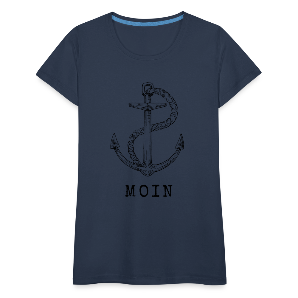 Frauen Premium T-Shirt - Moin - Navy