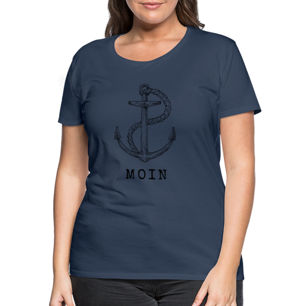 Frauen Premium T-Shirt - Moin - Navy