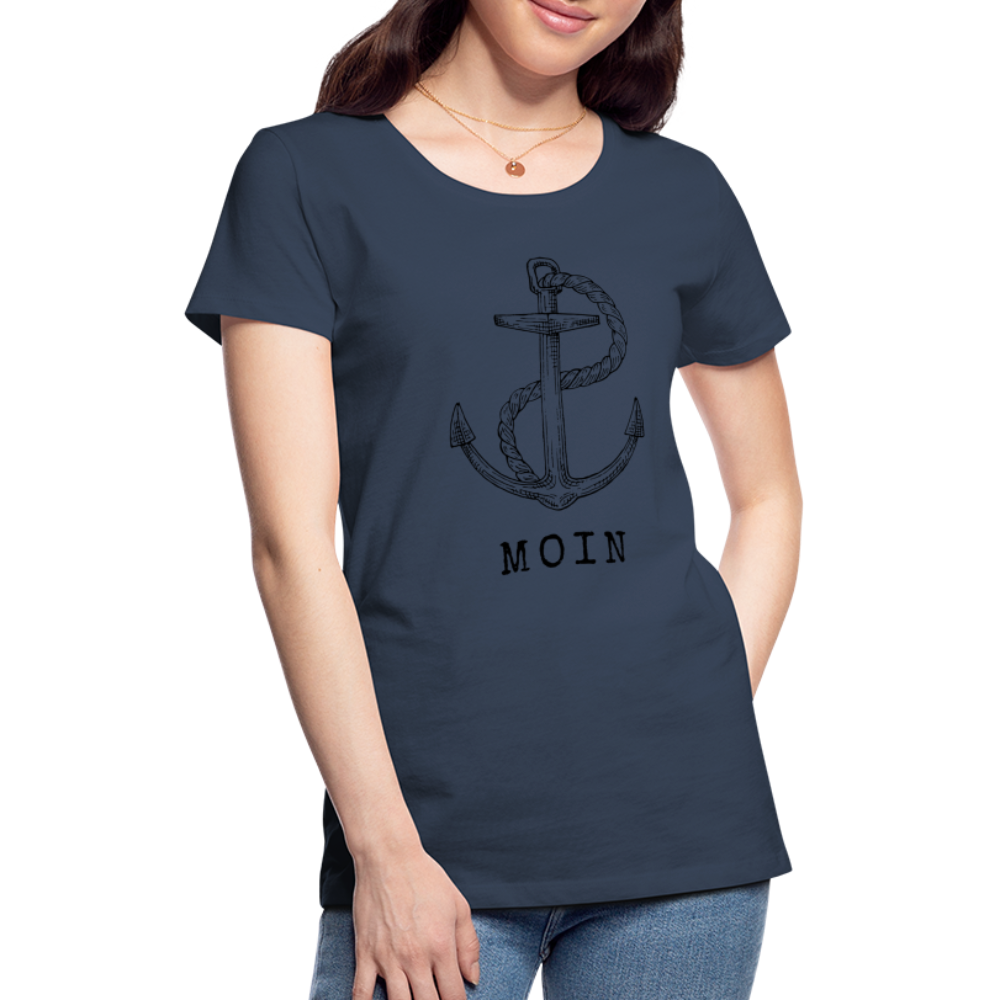 Frauen Premium T-Shirt - Moin - Navy