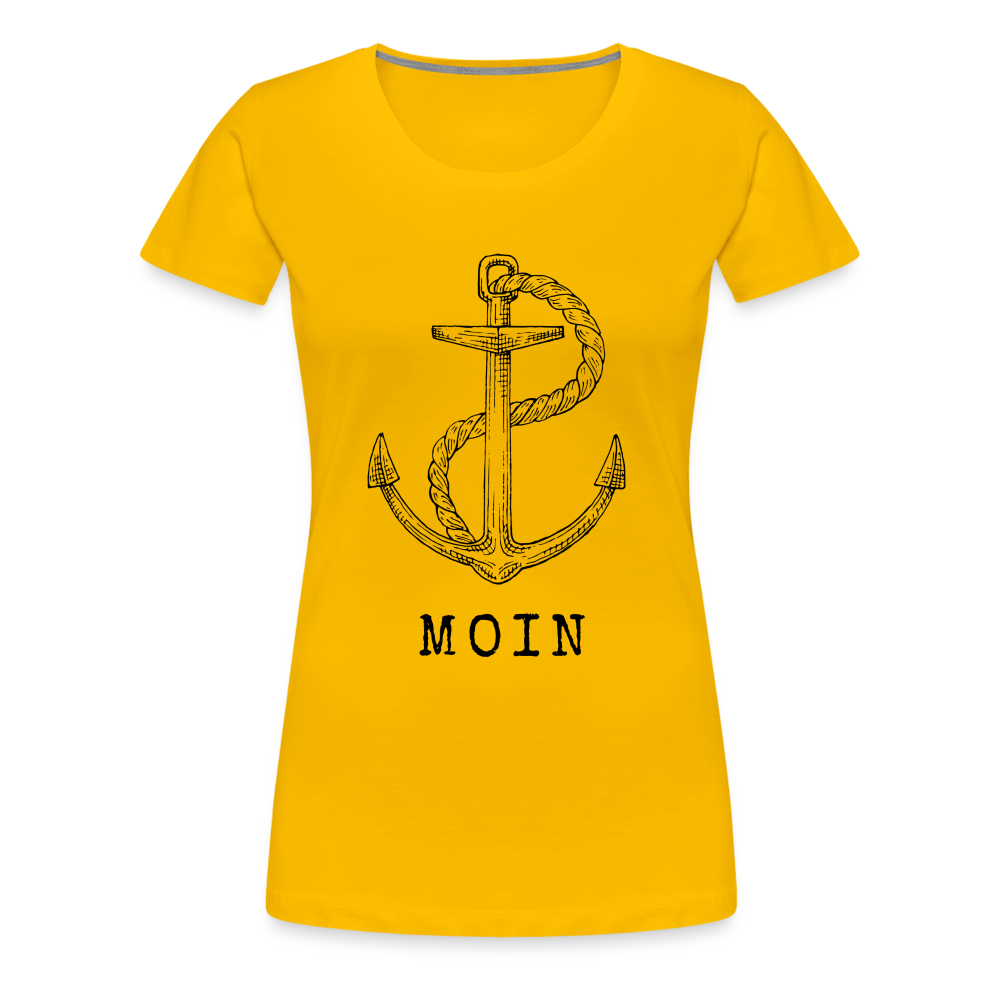 Frauen Premium T-Shirt - Moin - Sonnengelb