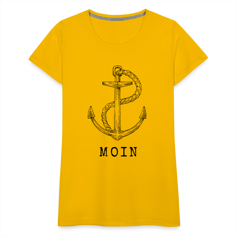 Frauen Premium T-Shirt - Moin - Sonnengelb