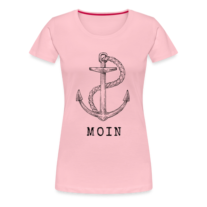 Frauen Premium T-Shirt - Moin - Hellrosa