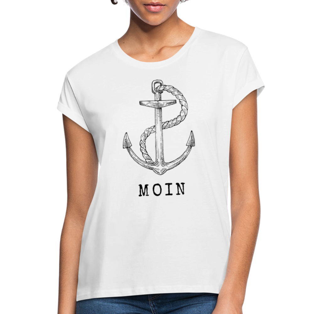 Frauen Oversize T-Shirt - Moin - weiß