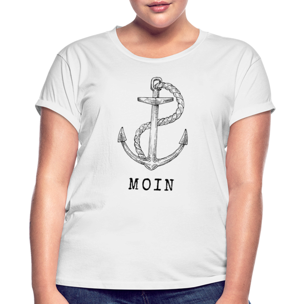 Frauen Oversize T-Shirt - Moin - weiß