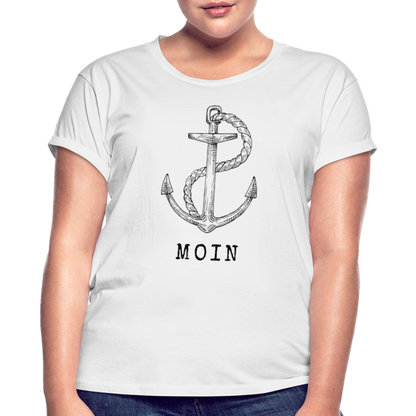 Frauen Oversize T-Shirt - Moin - weiß