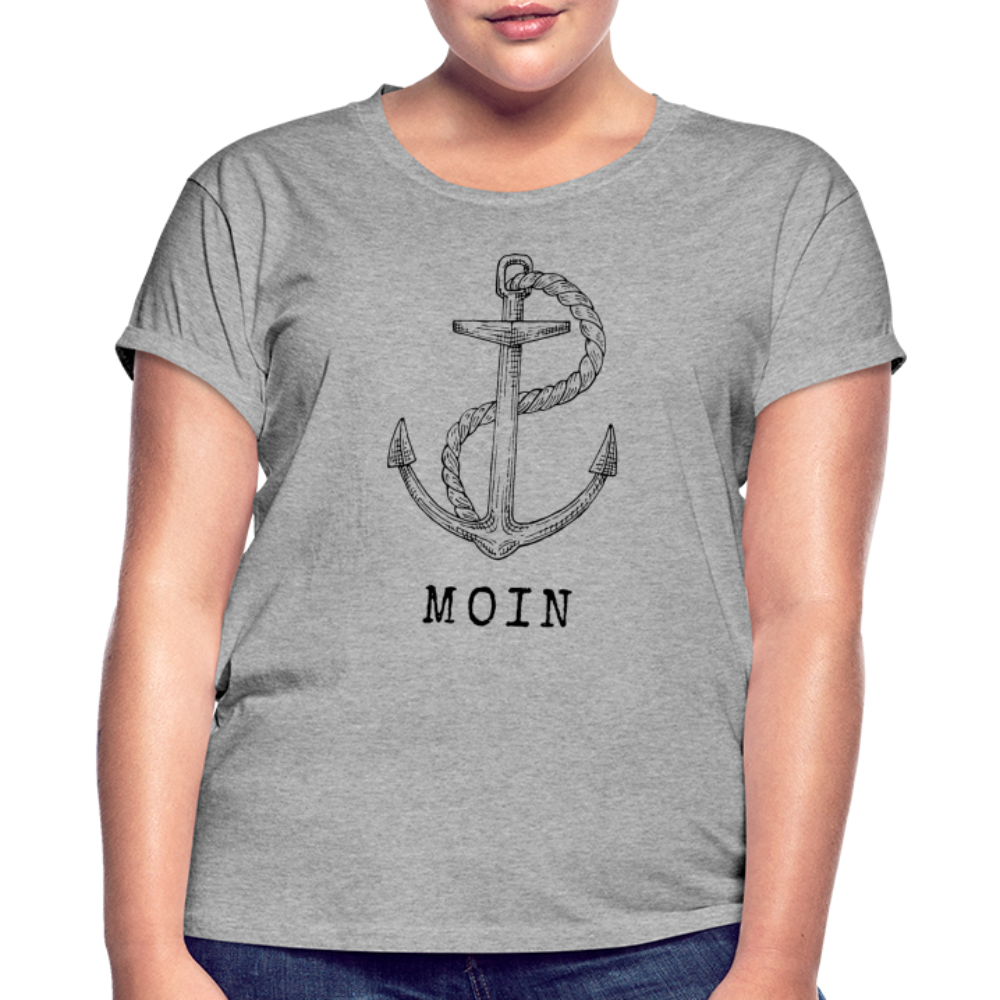 Frauen Oversize T-Shirt - Moin - Grau meliert