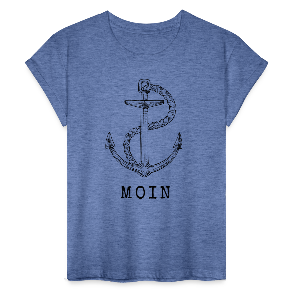 Frauen Oversize T-Shirt - Moin - Denim meliert