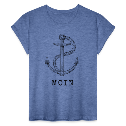 Frauen Oversize T-Shirt - Moin - Denim meliert