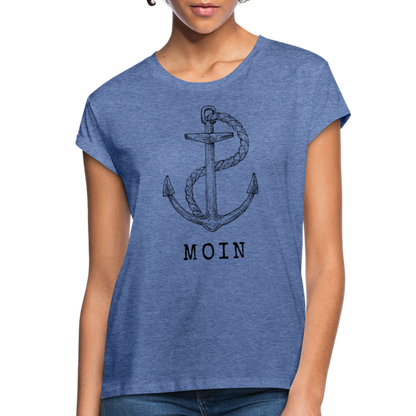 Frauen Oversize T-Shirt - Moin - Denim meliert