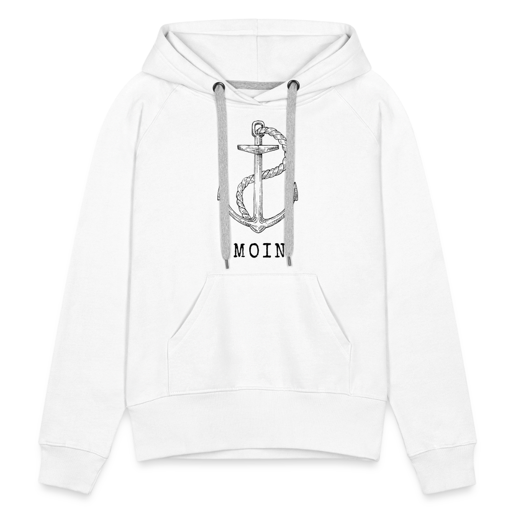 Frauen Premium Hoodie - Moin - weiß