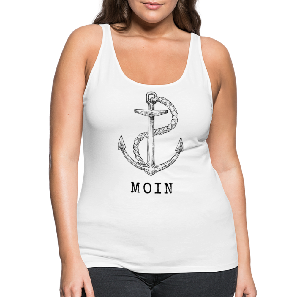 Frauen Premium Tank Top - Moin - weiß