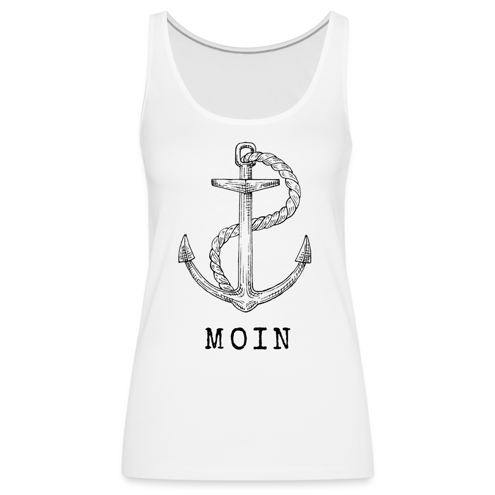 Frauen Premium Tank Top - Moin - weiß