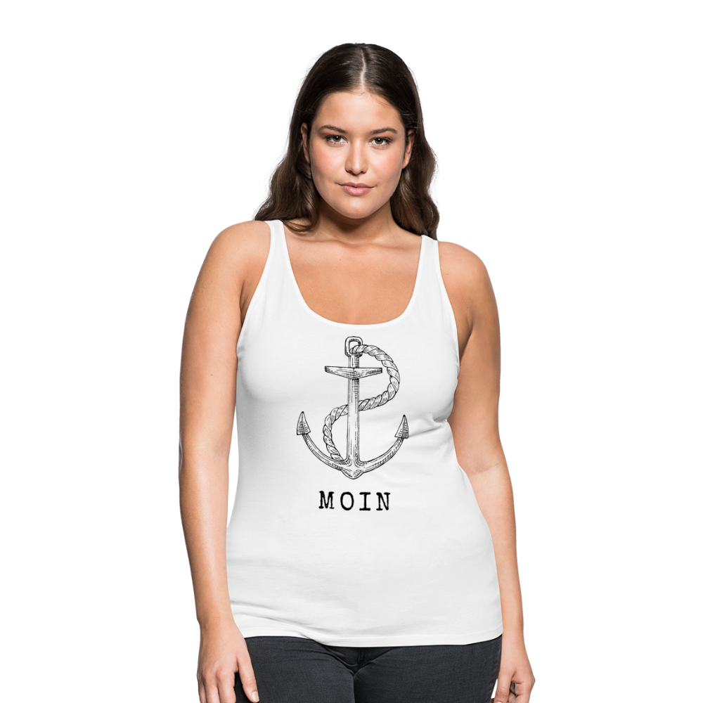 Frauen Premium Tank Top - Moin - weiß