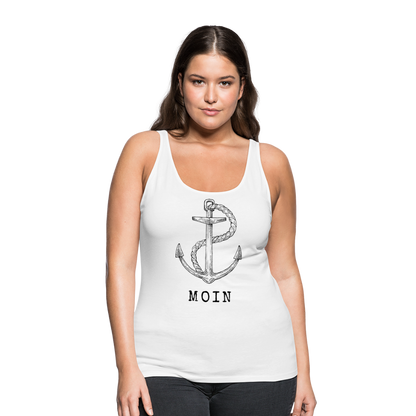 Frauen Premium Tank Top - Moin - weiß