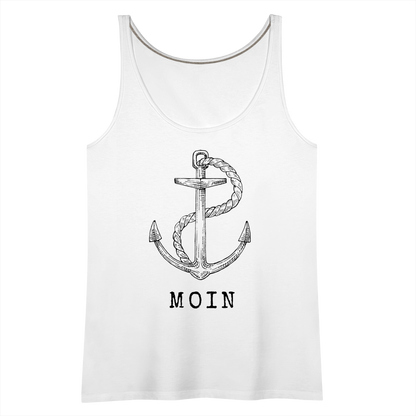 Frauen Premium Tank Top - Moin - weiß