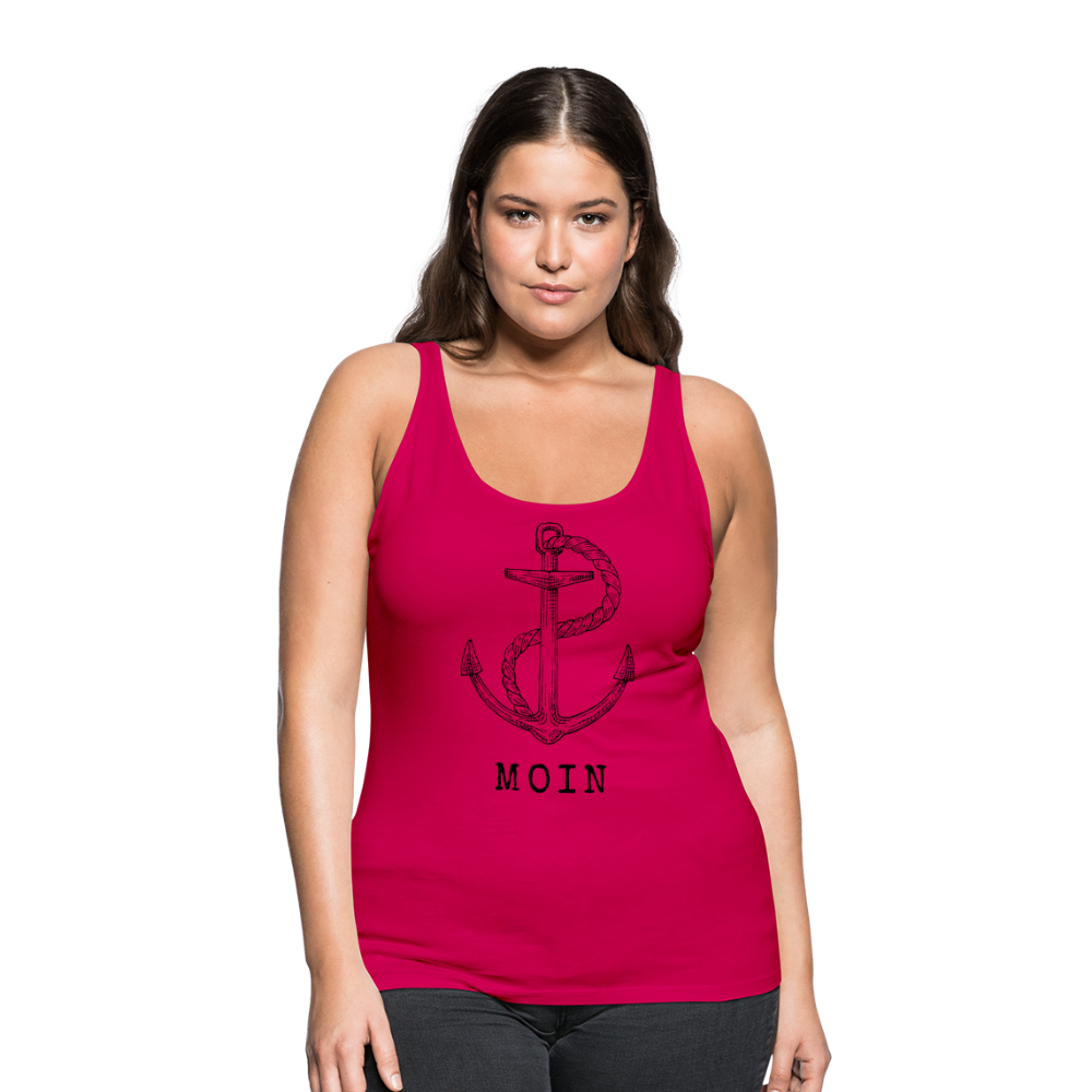 Frauen Premium Tank Top - Moin - dunkles Pink