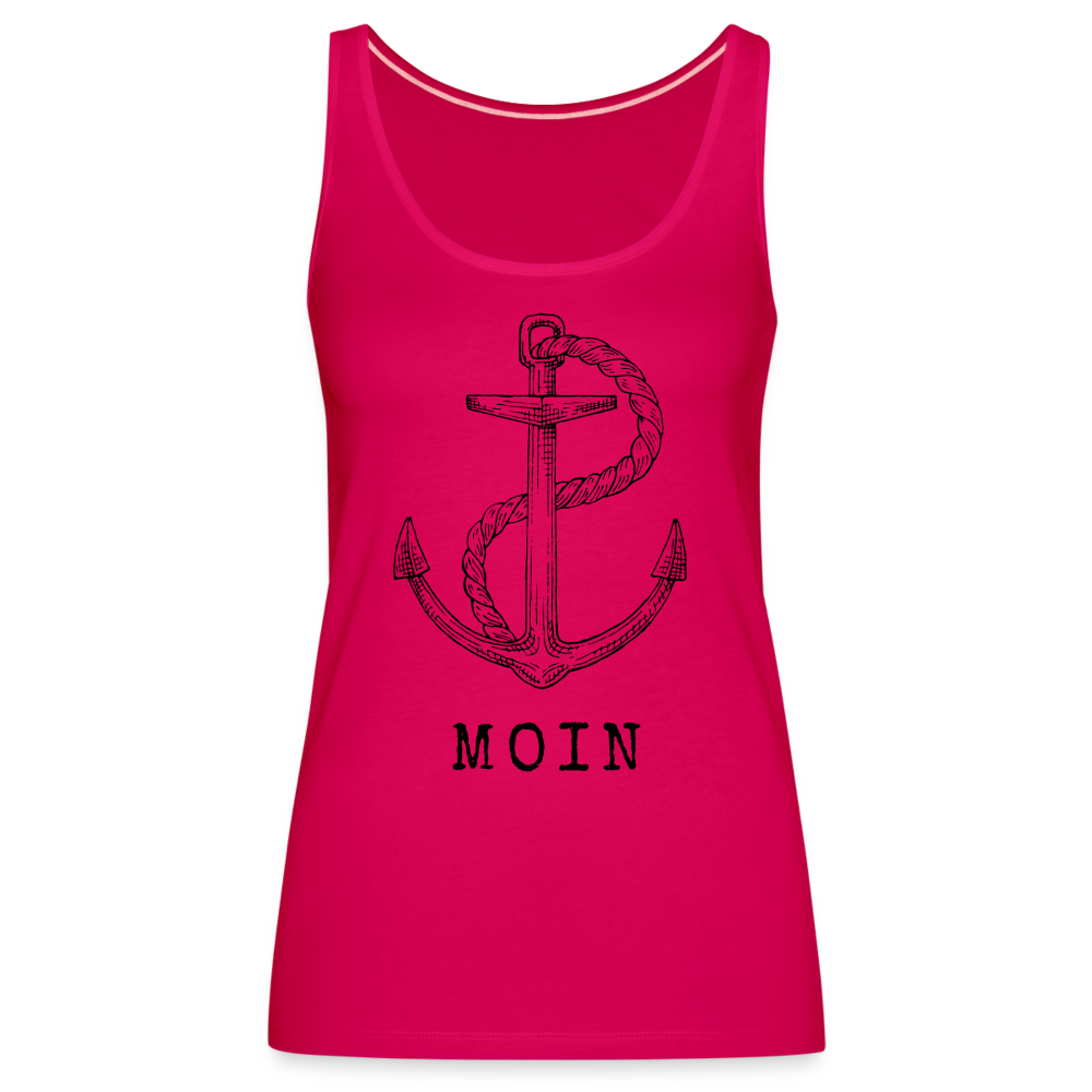 Frauen Premium Tank Top - Moin - dunkles Pink