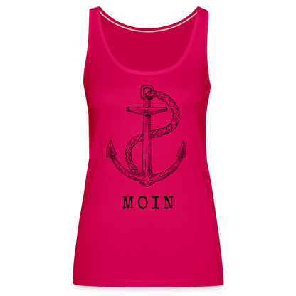 Frauen Premium Tank Top - Moin - dunkles Pink