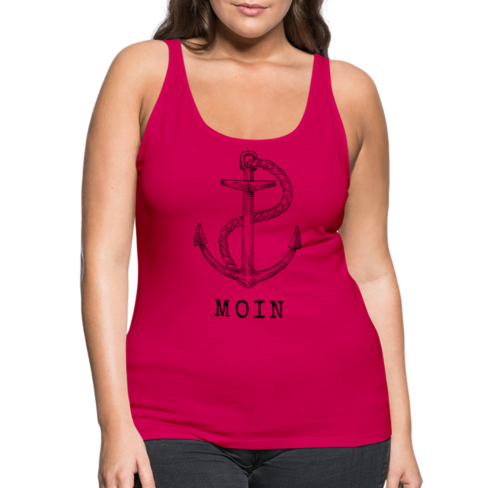 Frauen Premium Tank Top - Moin - dunkles Pink