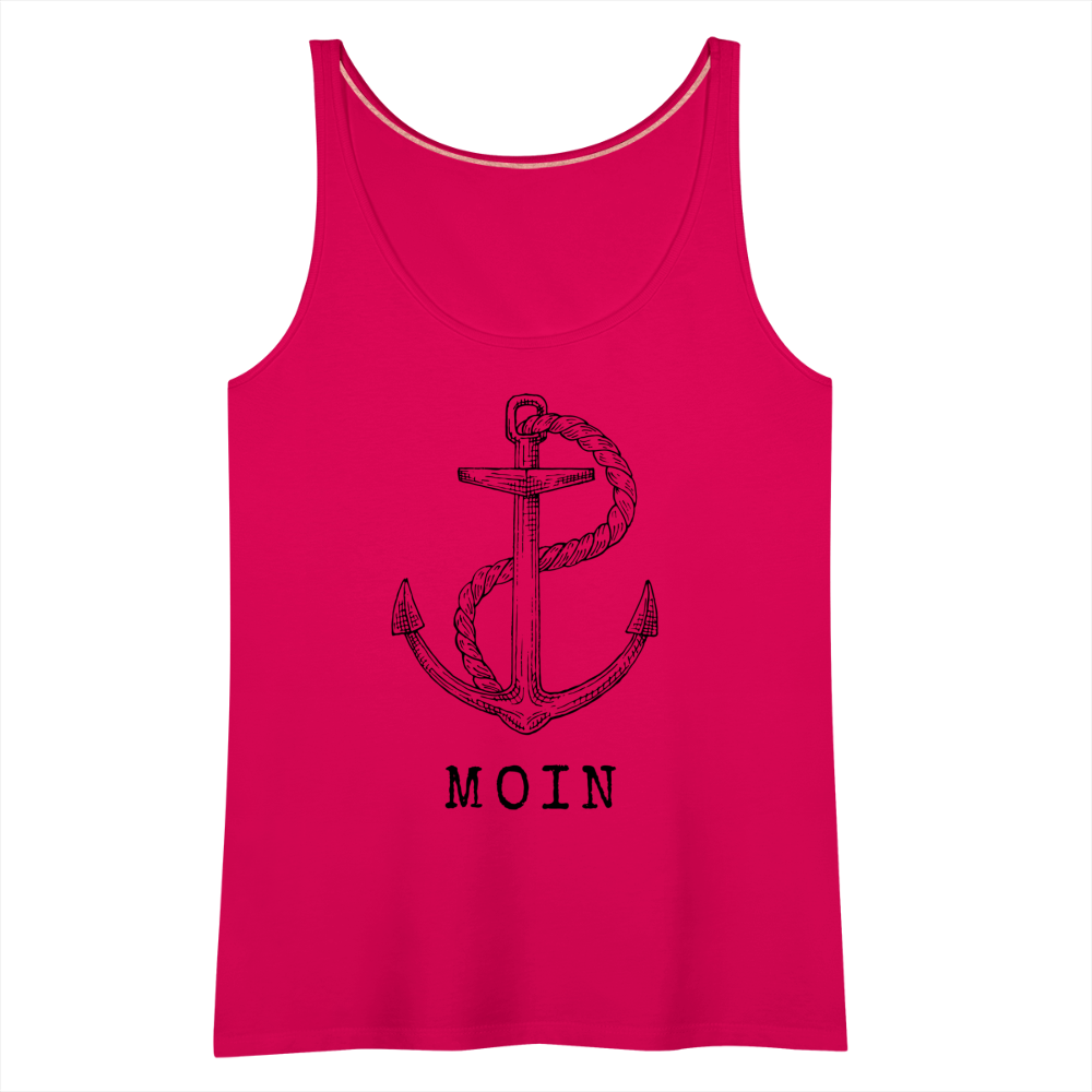 Frauen Premium Tank Top - Moin - dunkles Pink