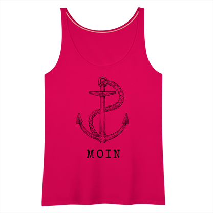 Frauen Premium Tank Top - Moin - dunkles Pink