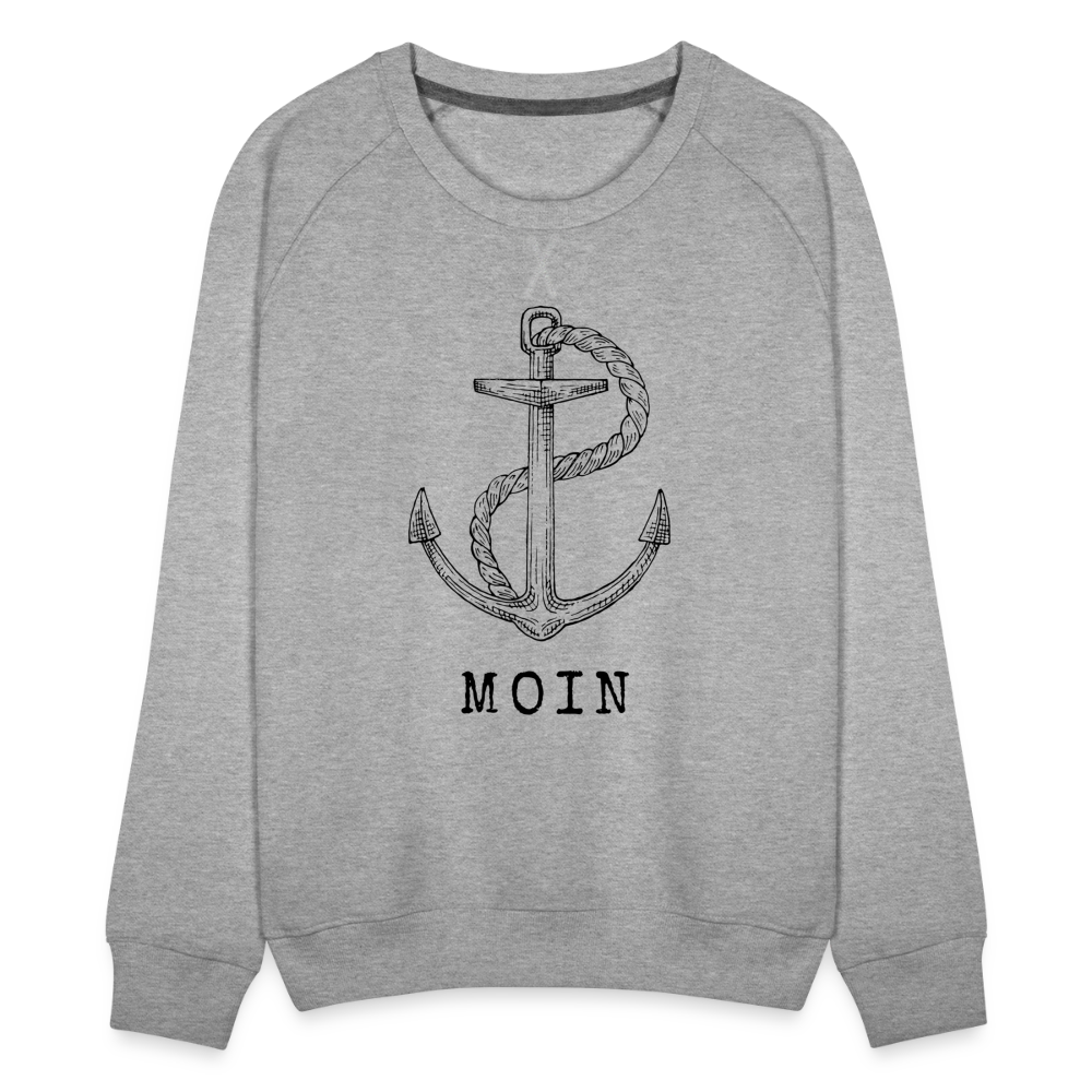 Frauen Premium Pullover - Moin - Grau meliert