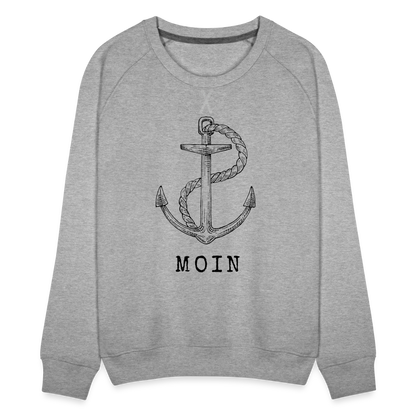 Frauen Premium Pullover - Moin - Grau meliert