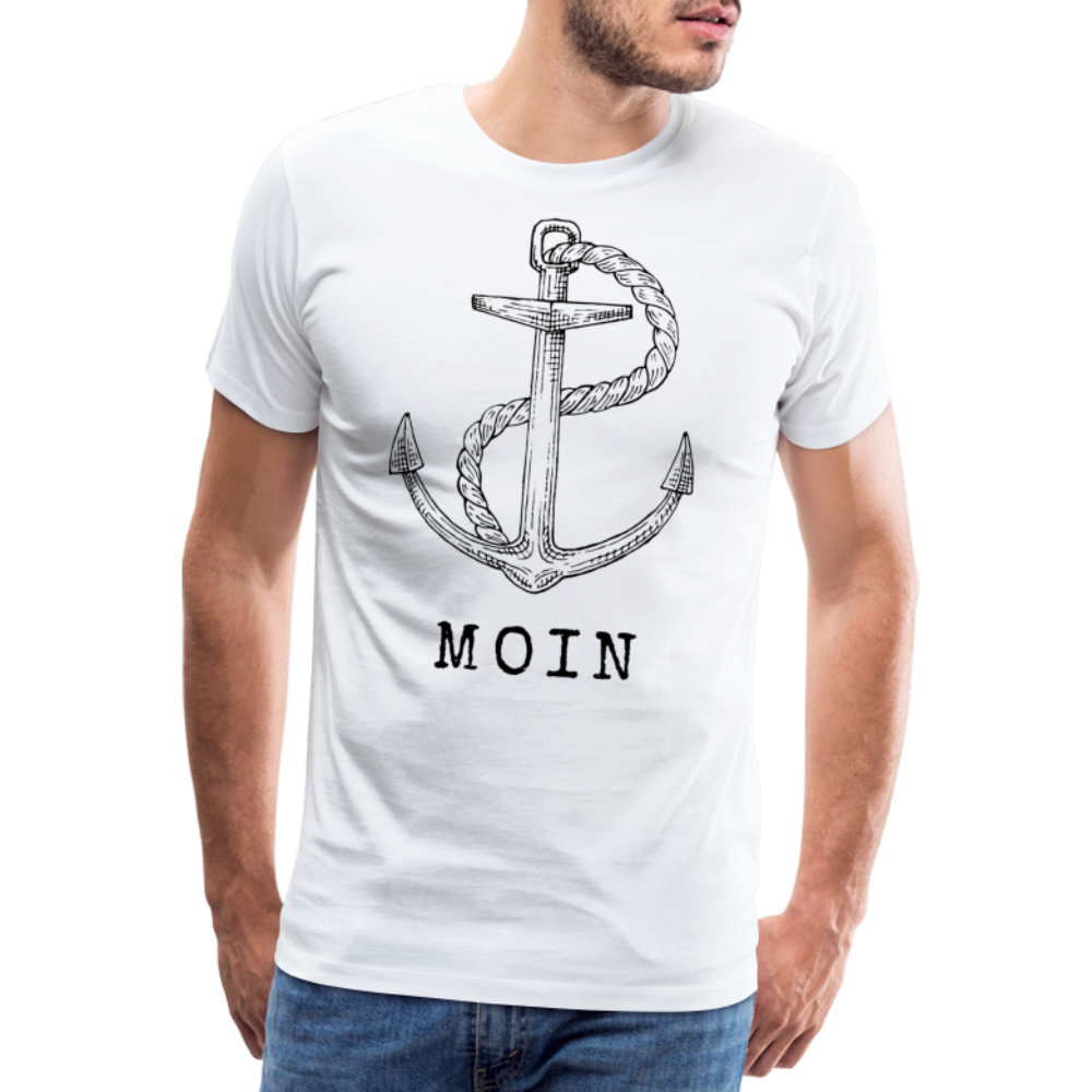 Männer Premium T-Shirt - Moin - weiß