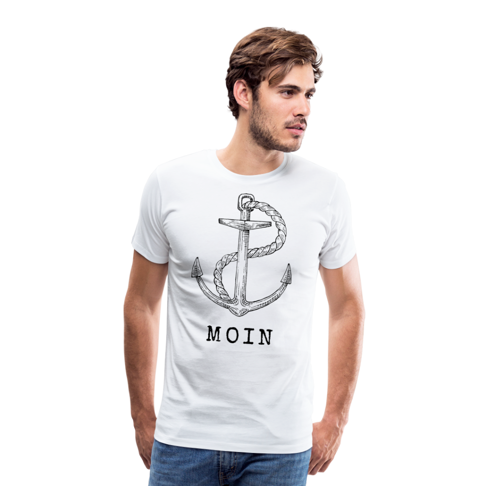 Männer Premium T-Shirt - Moin - weiß