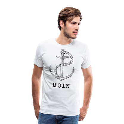 Männer Premium T-Shirt - Moin - weiß