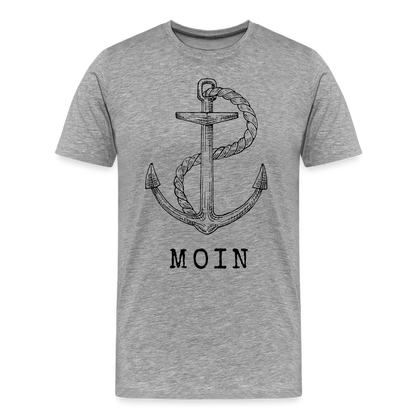 Männer Premium T-Shirt - Moin - Grau meliert