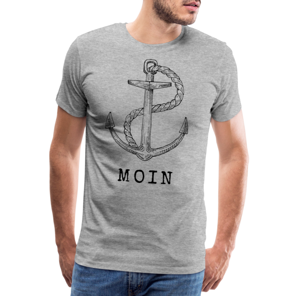 Männer Premium T-Shirt - Moin - Grau meliert