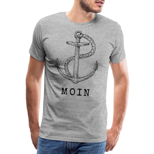 Männer Premium T-Shirt - Moin - Grau meliert