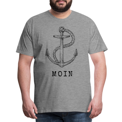 Männer Premium T-Shirt - Moin - Grau meliert