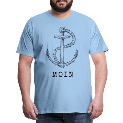 Männer Premium T-Shirt - Moin - Sky