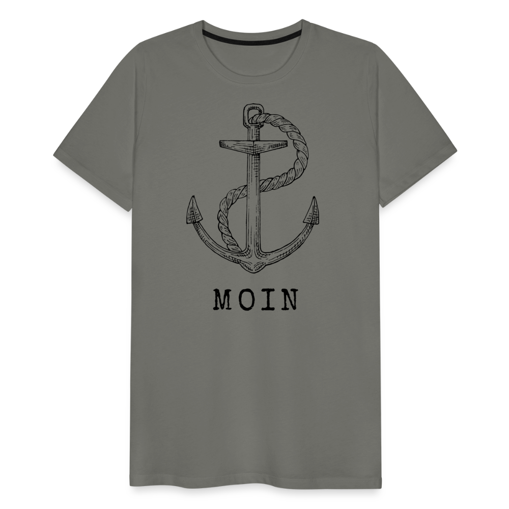 Männer Premium T-Shirt - Moin - Asphalt