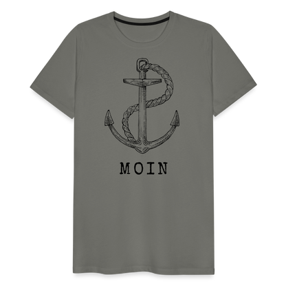 Männer Premium T-Shirt - Moin - Asphalt