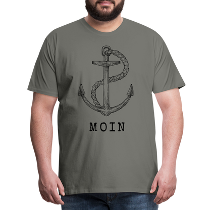 Männer Premium T-Shirt - Moin - Asphalt