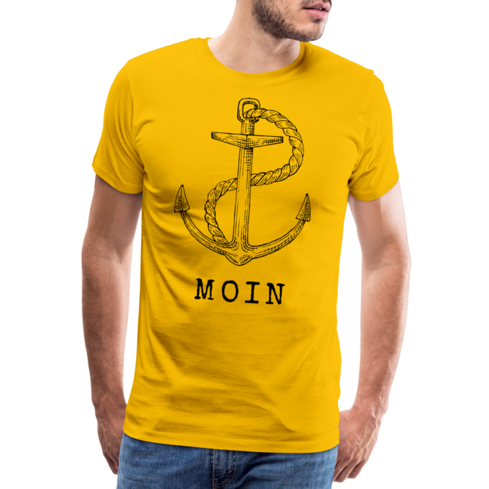 Männer Premium T-Shirt - Moin - Sonnengelb