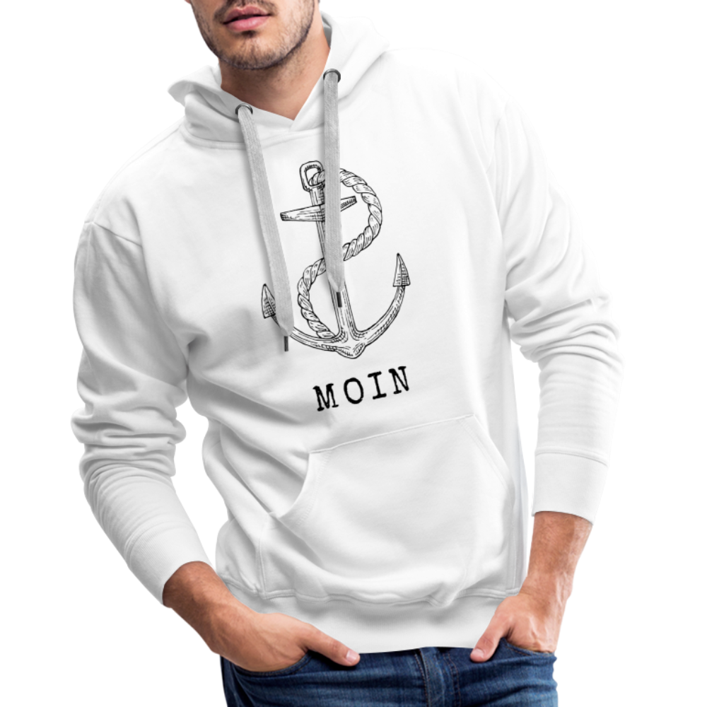 Men’s Premium Hoodie - Moin - weiß