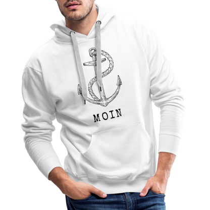 Men’s Premium Hoodie - Moin - weiß