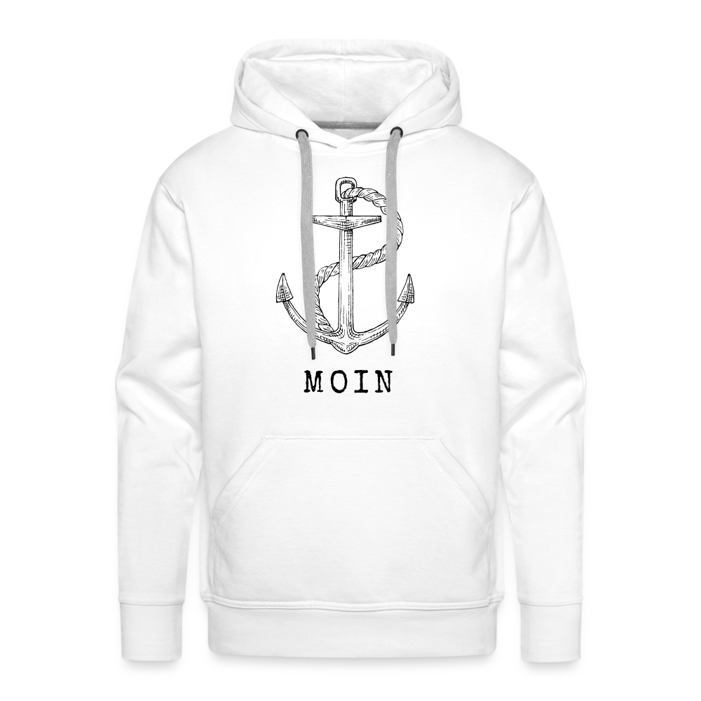 Men’s Premium Hoodie - Moin - weiß