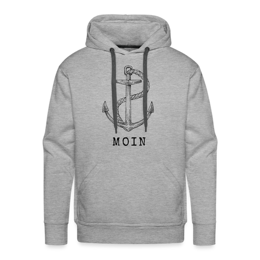 Men’s Premium Hoodie - Moin - Grau meliert