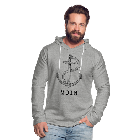 Leichtes Kapuzensweatshirt Unisex - Moin - Grau meliert