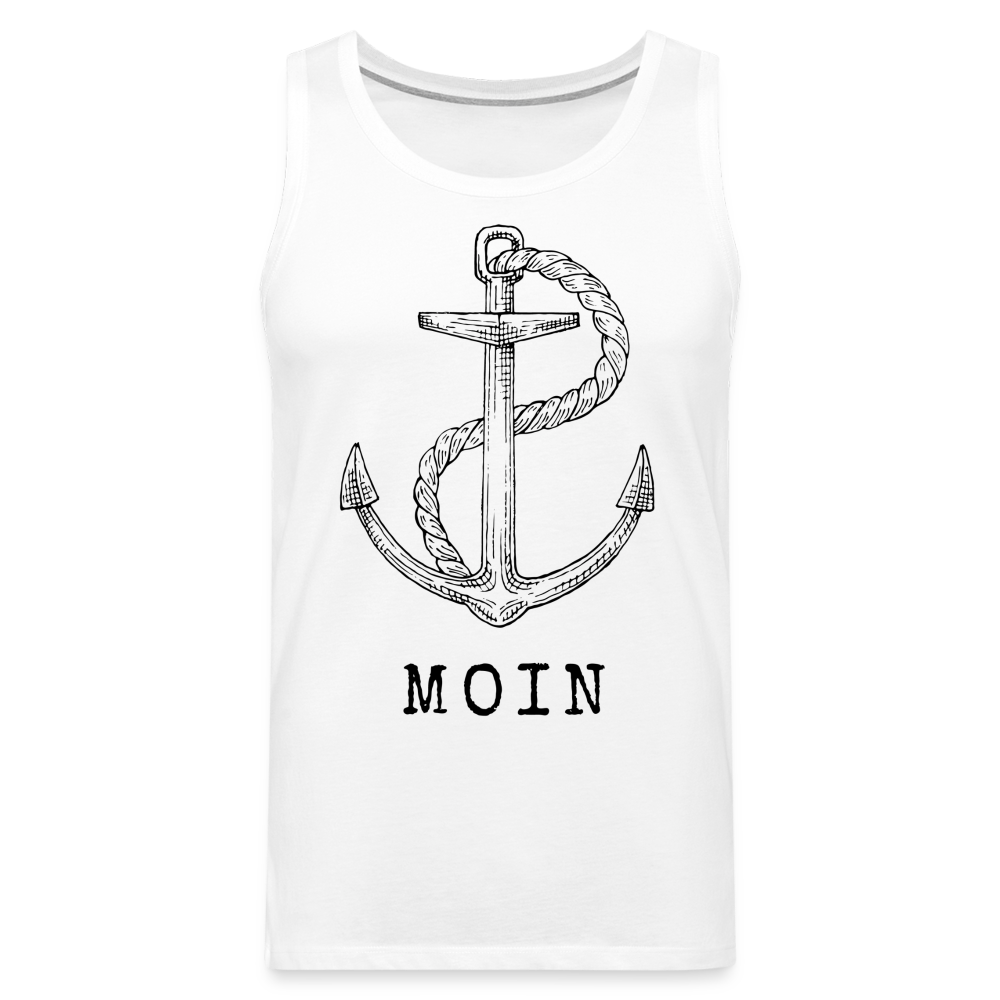 Männer Premium Tank Top - Moin - weiß